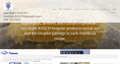Desktop Screenshot of justrightranch.com