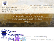 Tablet Screenshot of justrightranch.com